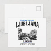 Ljubljana Postkarte (Vorne/Hinten)