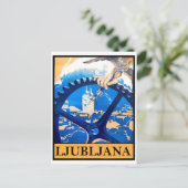 Ljubljana Postkarte (Stehend Vorderseite)