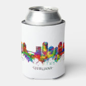 Ljubljana Skyline Dosenkühler (Kanne Vorderseite)