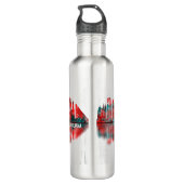 Ljubljana Skyline Edelstahlflasche (Rückseite)