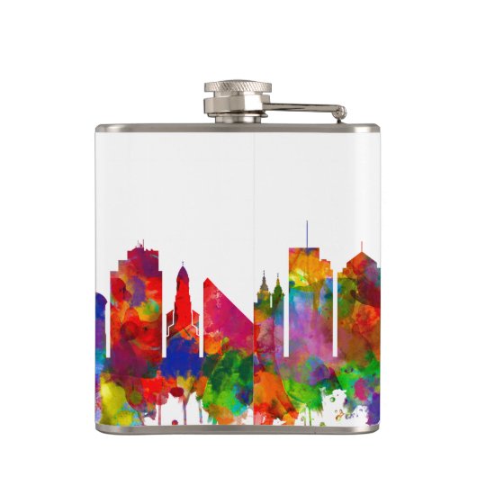 Ljubljana Skyline Flachmann (Rückseite)