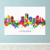 Ljubljana Skyline Leinwanddruck (Insitu (Holzboden))