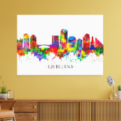 Ljubljana Skyline Leinwanddruck (Insitu (Wohnzimmer))