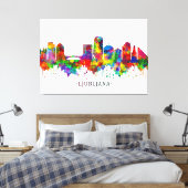 Ljubljana Skyline Leinwanddruck (Insitu (Schlafzimmer))