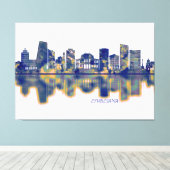 Ljubljana Skyline Leinwanddruck (Insitu (Holzboden))