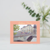 Ljubljana, Slovenia Capital Postkarte (Stehend Vorderseite)