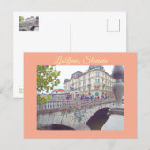 Ljubljana, Slovenia Capital Postkarte (Vorne/Hinten)