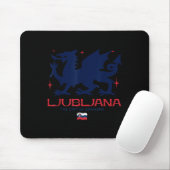 Ljubljana Slovenia City Of Dragons Patriotic Drago Mousepad (Mit Mouse)