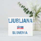 Ljubljana Slovenije Postkarte (Stehend Vorderseite)