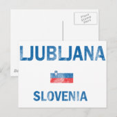 Ljubljana Slovenije Postkarte (Vorne/Hinten)