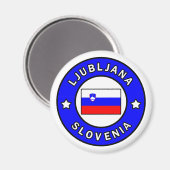Ljubljana Slowenien Magnet (Vorderseite/Rückseite)