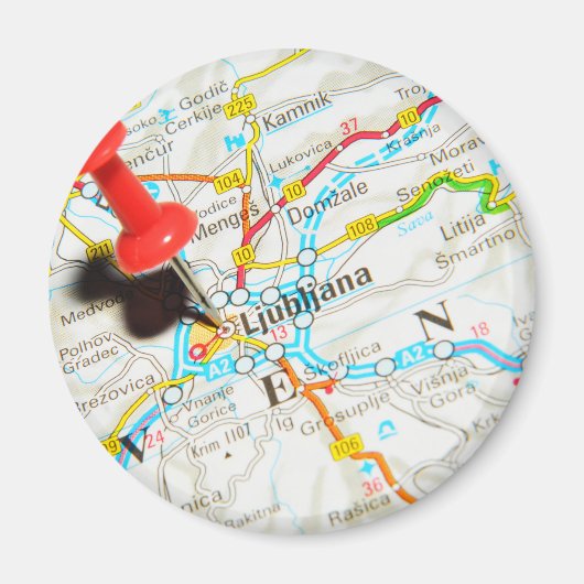 Ljubljana, Slowenien Magnet (Vorne)