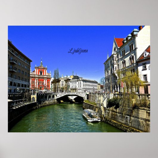 Ljubljana, Slowenien Poster (Vorne)