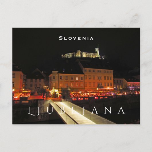 Ljubljana, Slowenien Postkarte (Vorderseite)