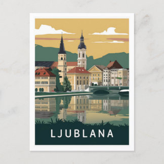 Ljubljana, Slowenien Postkarte