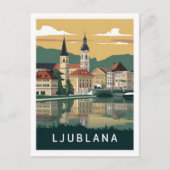 Ljubljana, Slowenien Postkarte (Vorderseite)