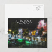 Ljubljana, Slowenien Postkarte (Vorne/Hinten)