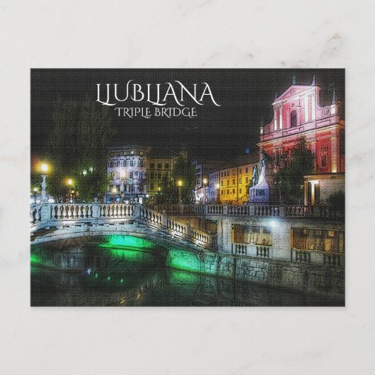 Ljubljana, Slowenien Postkarte (Vorderseite)