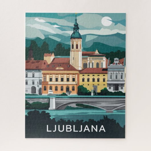 Ljubljana, Slowenien  Puzzle (Vertikal)