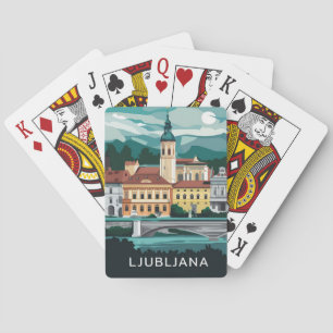 Ljubljana, Slowenien Spielkarten