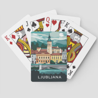 Ljubljana, Slowenien  Spielkarten