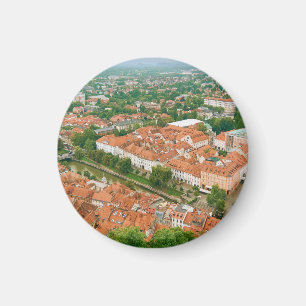 Ljubljana von oben magnet