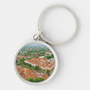 Ljubljana von oben schlüsselanhänger