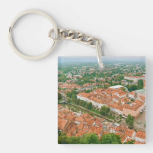 Ljubljana von oben schlüsselanhänger