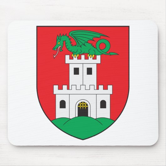 Ljubljana-Wappen Mousepad (Vorne)