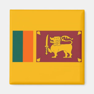 LK001 Sinhalesische FLAG Sri Lanka, Kühlschrank Magnet