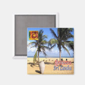 LK008 NEGOMBO BEACH, Sri Lanka, Asien, Kühlschrank Magnet (Vorderseite/Rückseite)