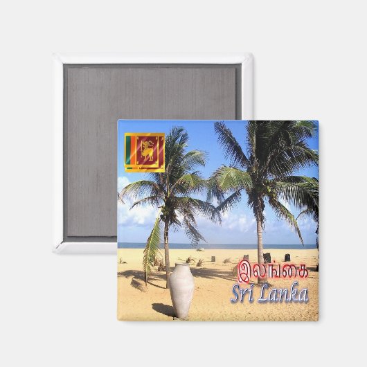 LK008 NEGOMBO BEACH, Sri Lanka, Asien, Kühlschrank Magnet (Vorderseite/Rückseite)
