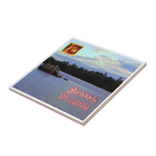 LK011 Bentota Fluss DHARGA Sri Lanka Asien, Fliese (Seite)