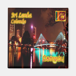 LK013 BEIRA LAKE, Colombo, Sri Lanka, Kühlschrank Magnet