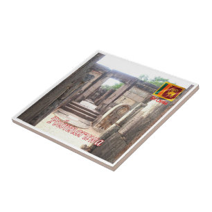 LK020 TEMPLE Polonnaruwa, Sri Lanka, Asien, Fliese