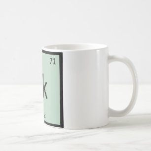 Lk - Chemie des Lauchs Periodensystem-Symbol Kaffeetasse