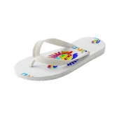 LK Kids Logo Flip Flops - Schritt Fett, Stufe Kind Kinderbadesandalen (Schrägansicht)
