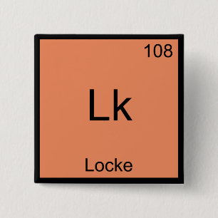 LK - Locke Funny Element Chemistry Symbol T - Shir Button
