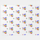 LK Logo Baby Blanket - Komfort, der Inspiriere Fleecedecke (Vorderseite (Horizontal))