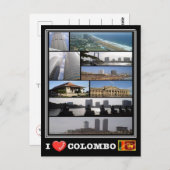LK Sri Lanka - Colombo - Postkarte (Vorne/Hinten)