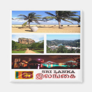 LK - Sri Lanka - Mosaik - Collage Magnet