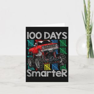 Lkw 100 Tage intelligentere Kinder 100. Schultag Karte