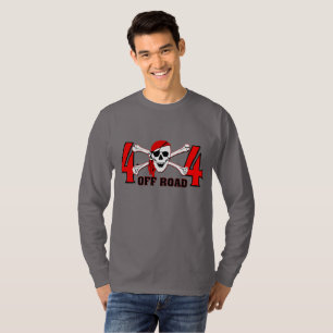 Lkw 4x4 Off Road Skull and Bones Mud Boggin T-Shirt