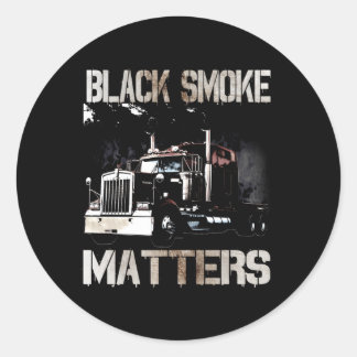 LKW-Anhänger 18 Rad auf der Rückseite Runder Aufkleber