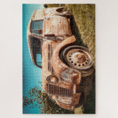 LKW auf dem Feld Puzzle (Vertikal)