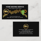 LKW auf Gold Hillside Tree View Visitenkarte (Vorne/Hinten)