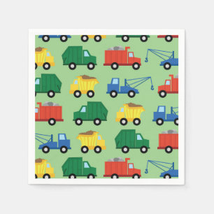 LKW-Auto-niedliches 1. Geburtstags-Party-Thema Serviette