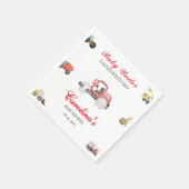 Lkw-Baby im Bau Kinderdusche Serviette (Ecke)