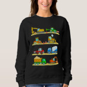 LKW Bagger Cement Truck Bulldozer Constructi Sweatshirt (Vorderseite)