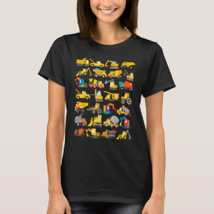 LKW Bagger Cement Truck Bulldozer Constructi T-Shirt